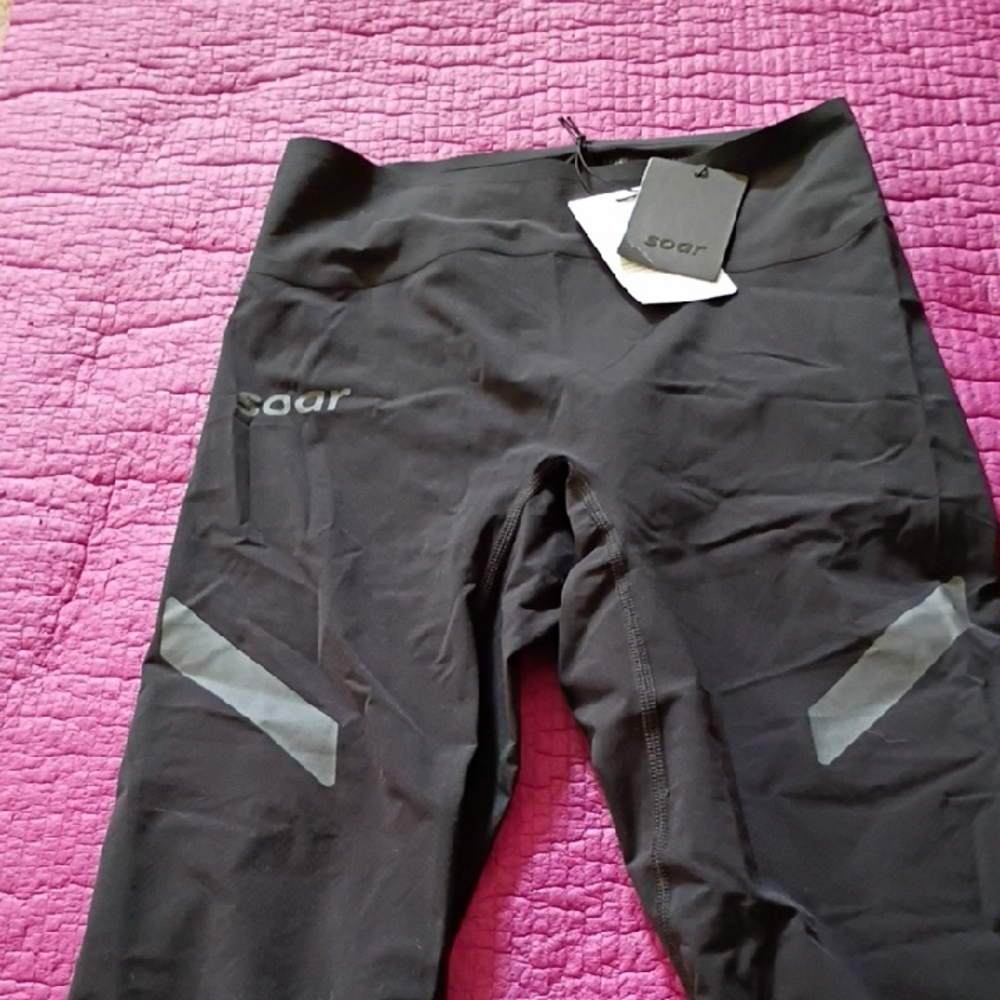 Soar Black Running Tights